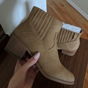 Tan booties